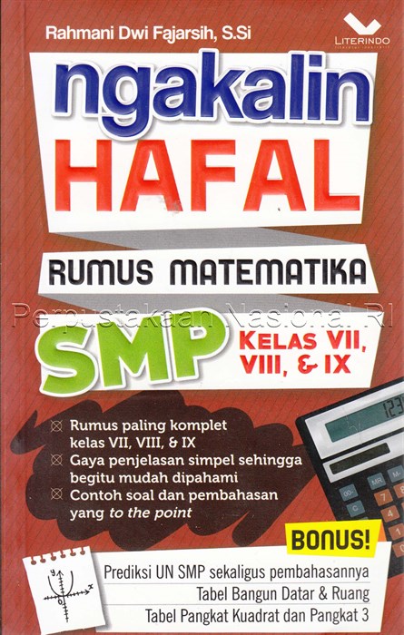 Ngakalin Hafal Rumus Matematika SMP Kelas VII, VIII, dan IX